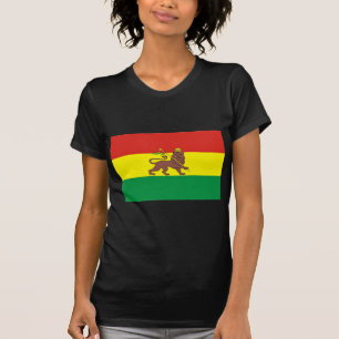 Oud-Ethiopische vlag bij Lion Judah T-shirt