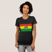 Oud-Ethiopische vlag bij Lion Judah T-shirt (Voorkant volledig)