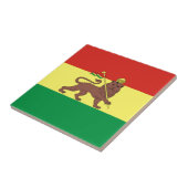 Oud-Ethiopische vlag bij Lion Judah Tegeltje (Zijkant)