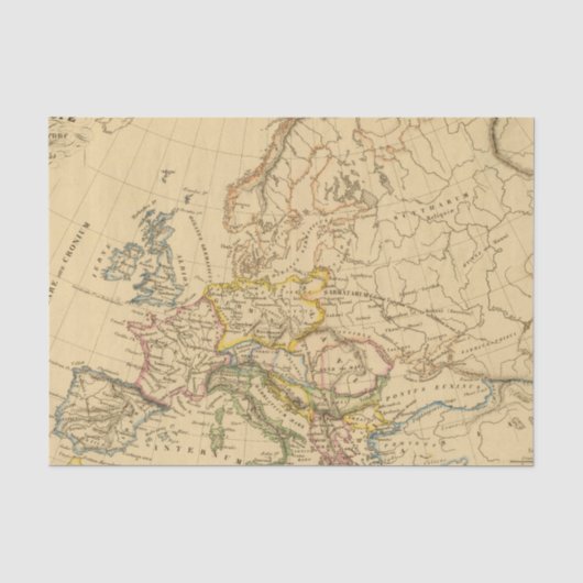 Oud Europa Tissuepapier (Voorkant)