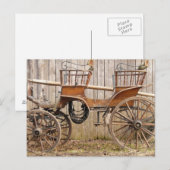 Oud Fancy paard Coach Buggy Briefkaart (Voorkant / Achterkant)