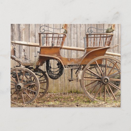Oud Fancy paard Coach Buggy Briefkaart (Voorkant)