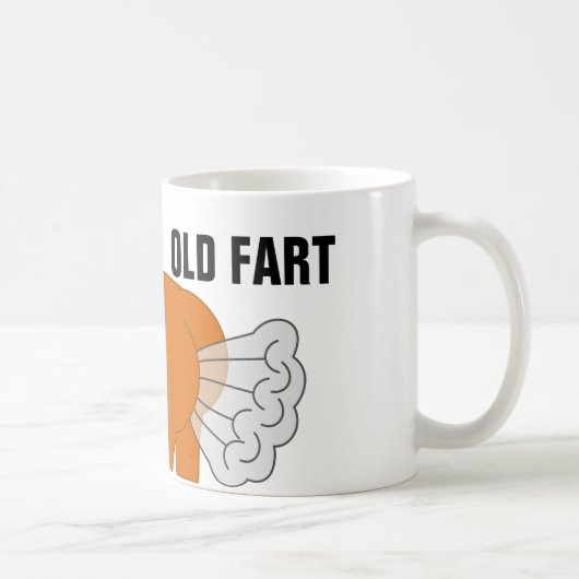 OUD FART, grappige over-the-Hill Birthday Coffee M Koffiemok (Rechts)