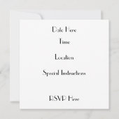 Oud Fashion Bike Birthday Uitnodiging (Achterkant)