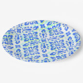 Oud Fashioned Blue en White China Pattern Papieren Bordje (Gekanteld)