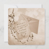 oud-Fashioned bruiloft bouquet Kaart (Voorkant)