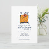 Oud Fashioned Cocktail Party Uitnodigingen (Staand voorkant)