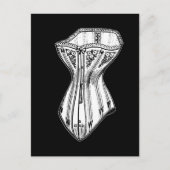 Oud fashioned corset briefkaart (Voorkant)