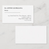 , oud Fashioned en Klassiek Visitekaartje (Voorkant / Achterkant)