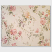 Oud-fashioned Floral Wallpaper Cadeaupapier (Vlak)