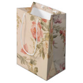 Oud-fashioned Floral Wallpaper Medium Cadeauzakje (Voorkant Gekanteld)