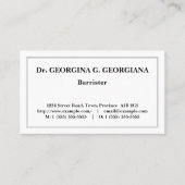 Oud Fashioned, Klassiek Visitekaartje (Voorkant)