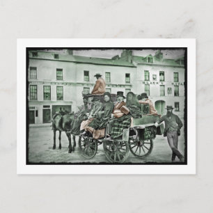 Oud-fashioned Mail Cart Briefkaart