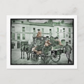 Oud-fashioned Mail Cart Briefkaart (Voorkant)