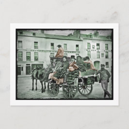 Oud-fashioned Mail Cart Briefkaart