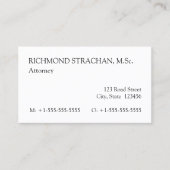 Oud Fashioned Professional Visitekaartje (Voorkant)