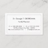 Oud fashioned,  Visitekaartje (Voorkant)