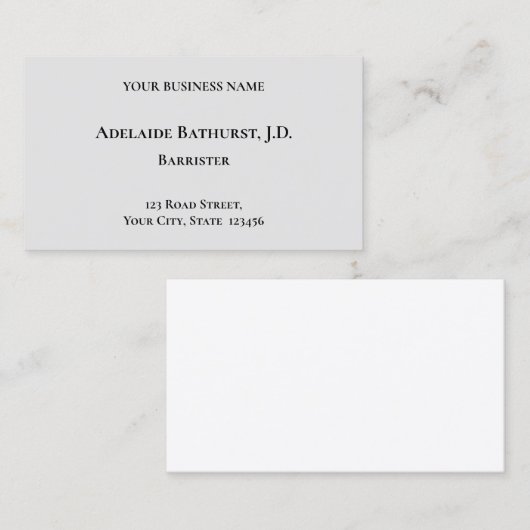 Oud fashioned,  Visitekaartje (Voorkant / Achterkant)