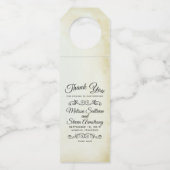  oud-fashioned Western thema Wedding Flessenhanger (Voorkant)