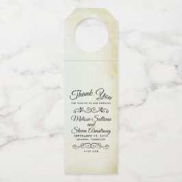  oud-fashioned Western thema Wedding Flessenhanger