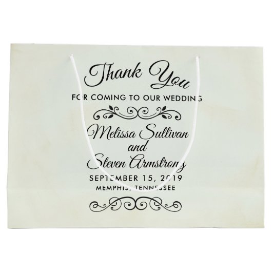  oud-fashioned Western thema Wedding Groot Cadeauzakje (Achterkant)