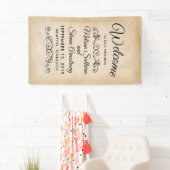  oud-fashioned Western thema Wedding Spandoek (Insitu)
