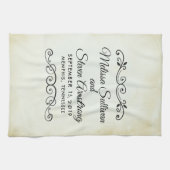  oud-fashioned Western thema Wedding Theedoek (Horizontaal)