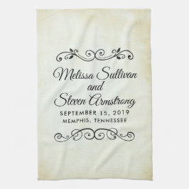 oud-fashioned Western thema Wedding Theedoek