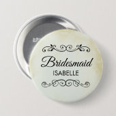  Oud-Fashioned Western Wedding Bridesmaid Ronde Button 7,6 Cm (Voorkant /achterkant)