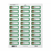 Oud fashioned WreatPhoto Kerstman Lijst Label (Full Sheet)