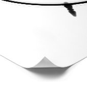 Oud Fashioned X-Ray Clock Black White Poster (Hoek)