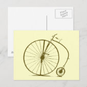 Oud-fiets/fiets Briefkaart (Voorkant / Achterkant)