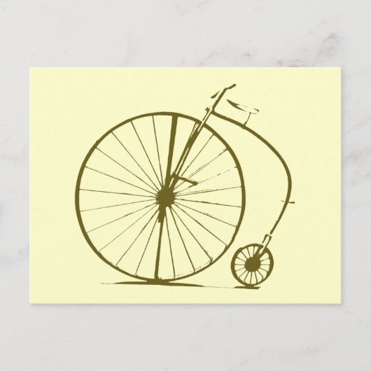 Oud-fiets/fiets Briefkaart (Voorkant)