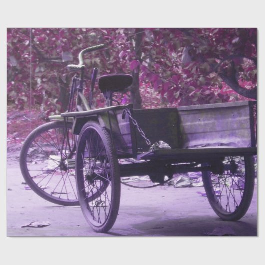 Oud fietswrapppapier cadeaupapier (Vlak)