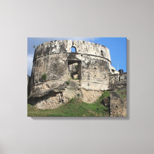 Oud Fort, Zanzibar Island Canvas Afdruk (Voorkant)