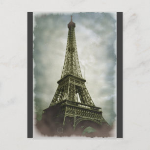 Oud fotoeffect Eiffel Tower Paris Briefkaart