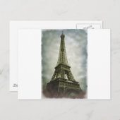 Oud fotoeffect Eiffel Tower Paris Briefkaart (Voorkant / Achterkant)