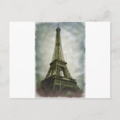 Oud fotoeffect Eiffel Tower Paris Briefkaart (Voorkant)