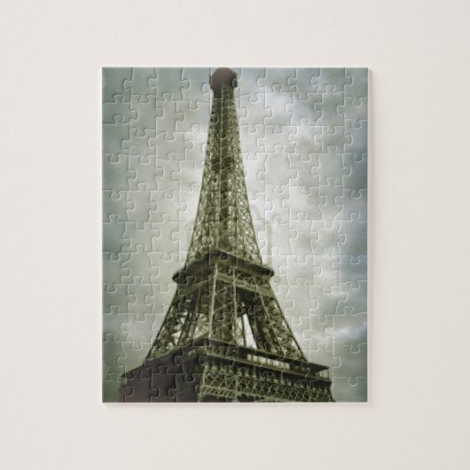 Oud fotoeffect Eiffel Tower Paris Legpuzzel (Verticaal)