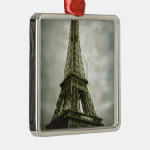 Oud fotoeffect Eiffel Tower Paris Metalen Ornament (Rechts)