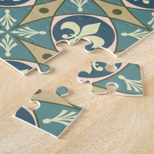 Oud Frans Fleur-de-Lis Pattern Legpuzzel