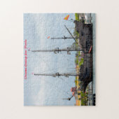 Oud galjoen schip Florida. Kerstgroeten Legpuzzel (Verticaal)