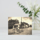 Oud  gasstation briefkaart (Staand voorkant)