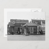 Oud gasstation, jaren 20 briefkaart (Voorkant / Achterkant)