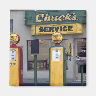 Oud gasstation magneet