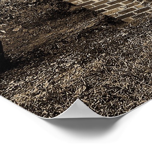 Oud gasstation poster (Hoek)