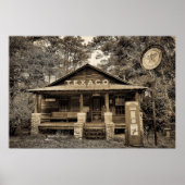 Oud gasstation poster (Voorkant)