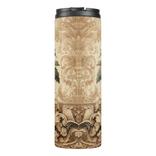 Oud gebladerte ontwerp thermosbeker (Achterkant)