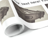 Oud gebouw cadeaupapier (Rol Hoek)