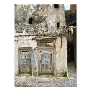Oud gebouw in Essaouira, Marokko Foto Afdruk